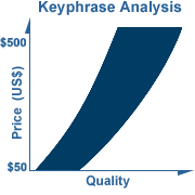 Fees for professional keyphrase analysis