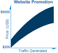 Fees for professional website promotion